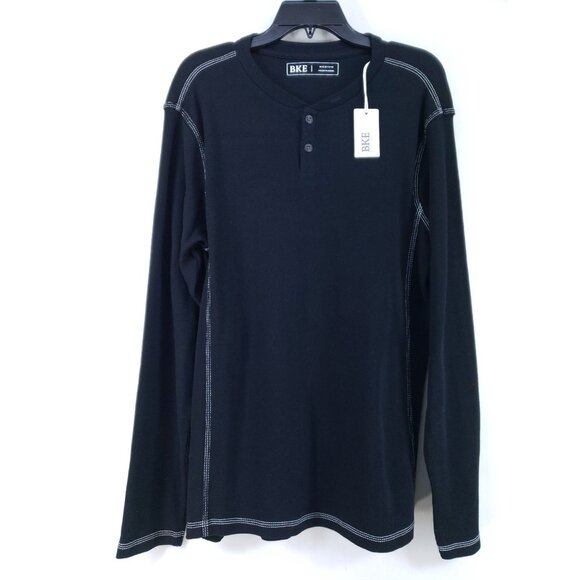 BKE Thermal Shirt Men's Size Medium Black - Picture 1 of 8
